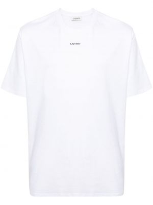 Bavlněné tričko Lanvin bílé