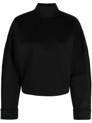 Sweter z dżerseju Victoria Beckham czarny