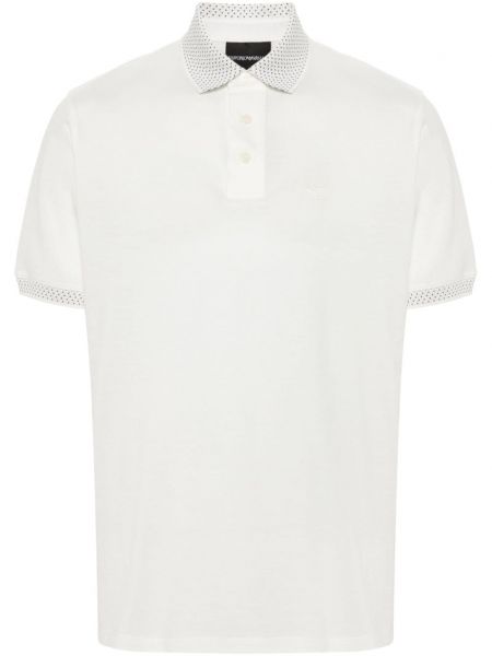 Poloshirt Emporio Armani hvid