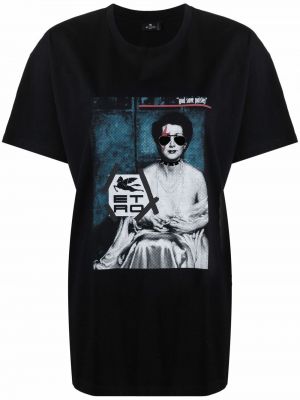 T-shirt à imprimé Etro noir