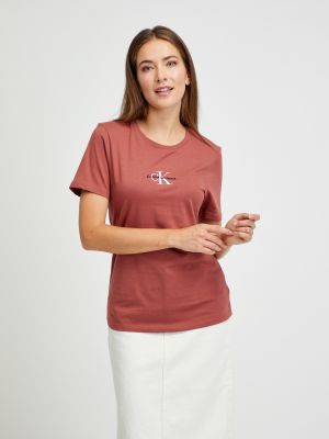 T-krekls Calvin Klein sarkans