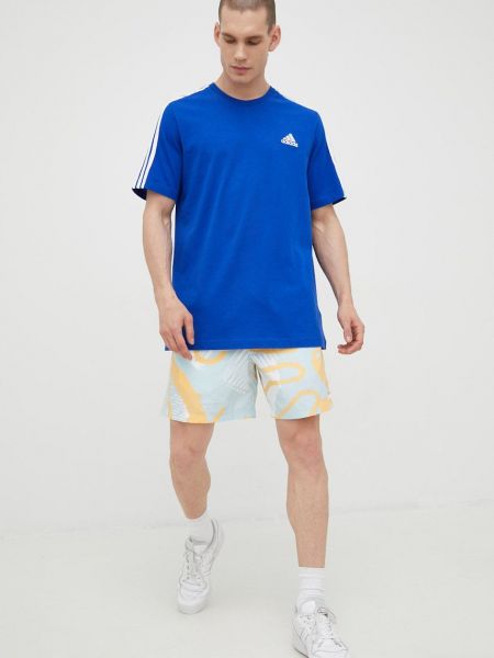 Kratke hlače s printom Adidas Originals bijela