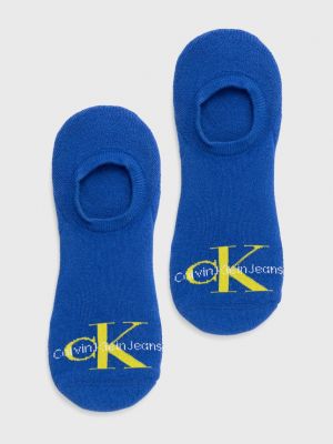 Чорапи Calvin Klein Jeans синьо