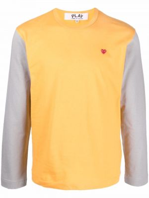 T-shirt brodé Comme Des Garçons Play orange