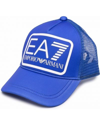 Mesh trykt cap Ea7 Emporio Armani blå