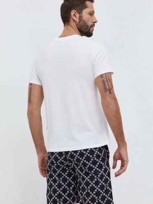 Pidžama s printom Karl Lagerfeld bijela