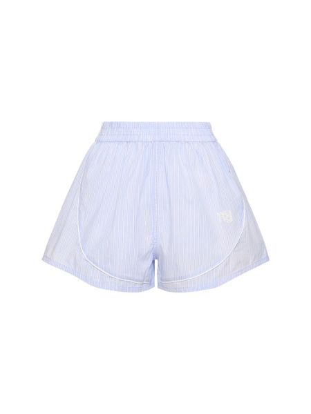 Puuvilla shortsit Alexander Wang sininen