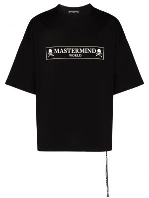Černé oversized tričko Mastermind Japan