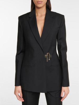 Mohérové vlnené sako Givenchy čierna