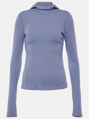 Top de sport en tricot Alo Yoga bleu