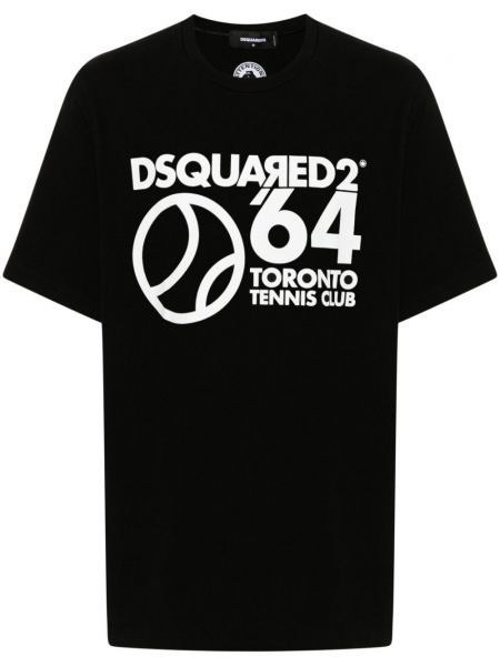 Pamučna majica Dsquared2 crna
