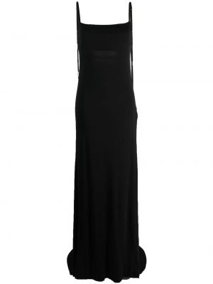 Drapované večerní šaty Ann Demeulemeester černé