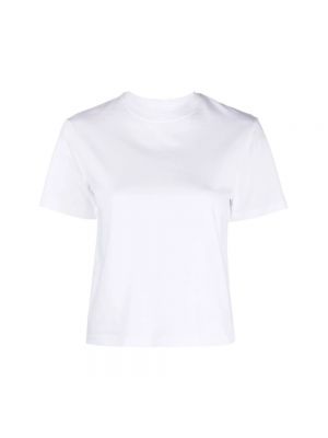 Koszulka bawełniana z okrągłym dekoltem Armarium biała