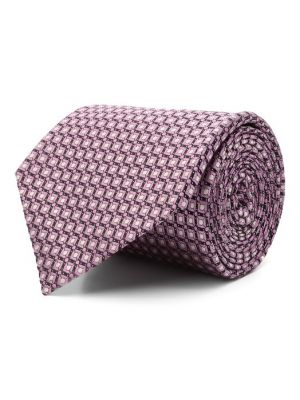 Шелковый галстук Ermenegildo Zegna розовый