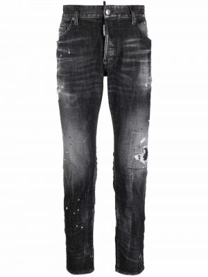 Jeans med normal passform Dsquared2 svart