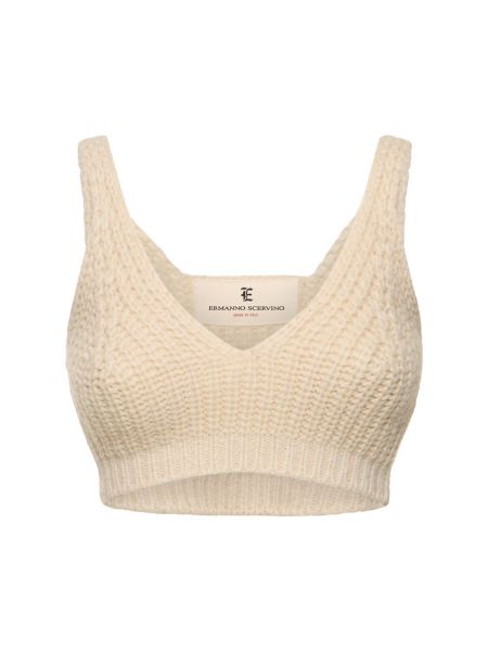 Crop top Ermanno Scervino beige