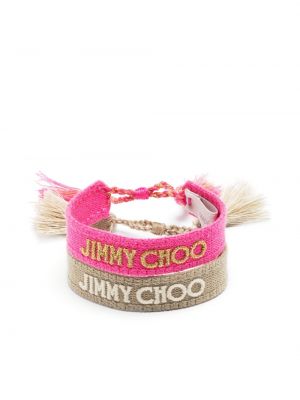 Hímzett melltartó Jimmy Choo rózsaszín