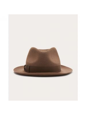 Sombrero de lana Borsalino marrón