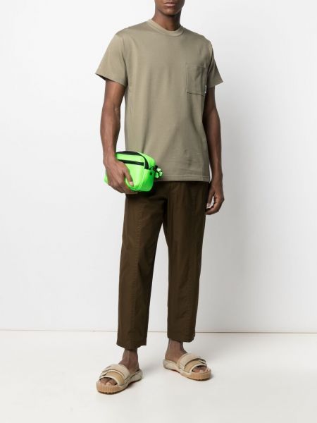 Kokvilnas t-krekls ar kabatām Ambush zaļš