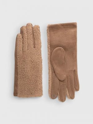 Rękawiczki Answear Lab brązowe