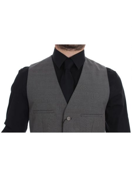 Chaleco de traje con botones slim fit de algodón Dolce & Gabbana