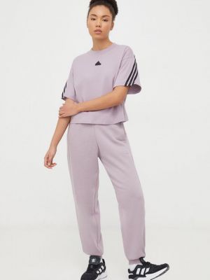 Джоггеры Adidas фиолетовые