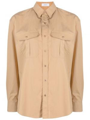 Medvilninė marškiniai oversize Wardrobe.nyc smėlinė