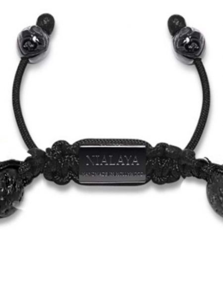 Bracelet avec perles Nialaya Jewelry noir