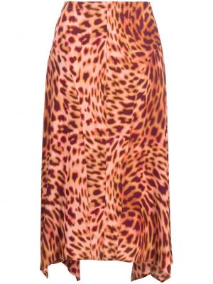 Midi sukně Stella Mccartney růžové