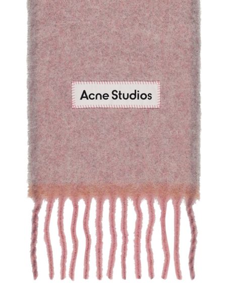 Bufanda de alpaca Acne Studios rosa