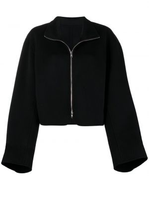 Kašmírová vlnená bunda na zips Filippa K čierna