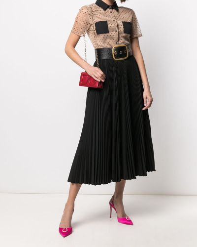Falda de cintura alta Dolce & Gabbana negro
