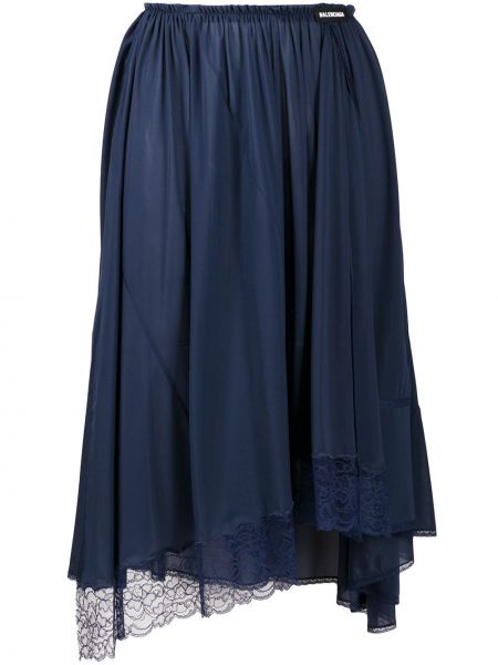 Falda de encaje Balenciaga azul