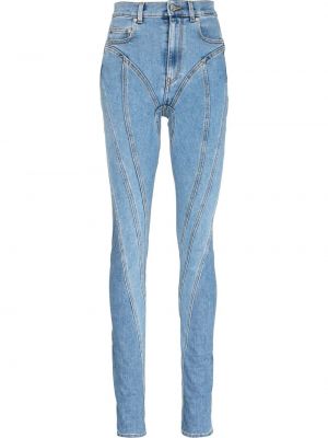 Skinny jeans Mugler blå