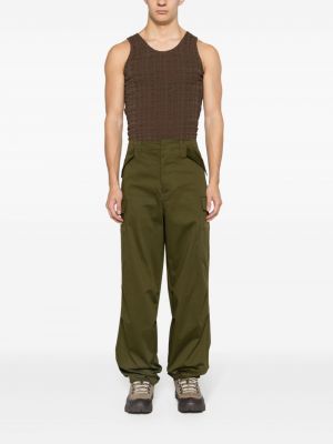 Pantalon cargo en coton avec poches Msgm vert