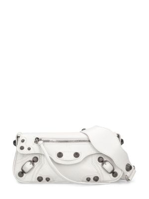 Sac en cuir en cuir Balenciaga blanc