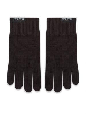 Bavlněné rukavice Calvin Klein černé