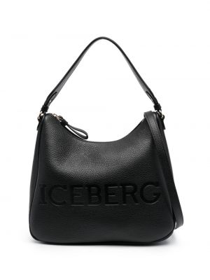 Кожени чанта за ръка Iceberg черно