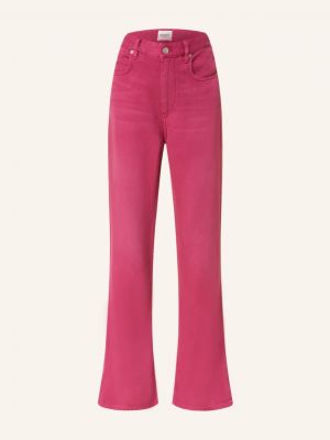 Proste jeansy Isabel Marant Etoile różowe
