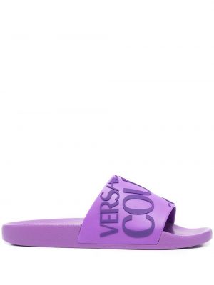 Trykt flip-flops Versace Jeans Couture lilla