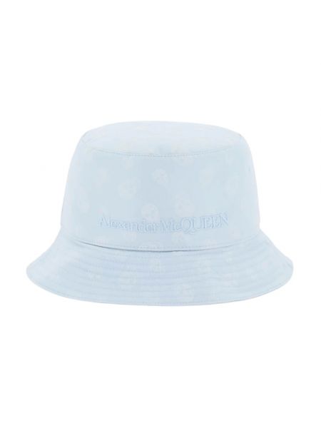 Niebieska czapka Alexander Mcqueen