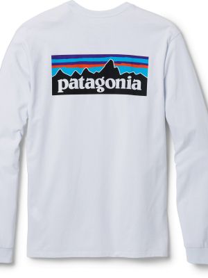 Футболка с длинным рукавом Patagonia белая