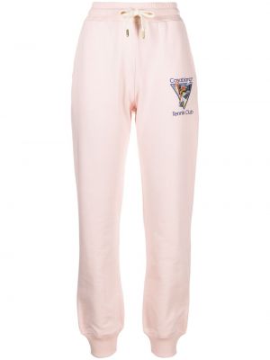 Sportovní kalhoty s výšivkou Casablanca růžové