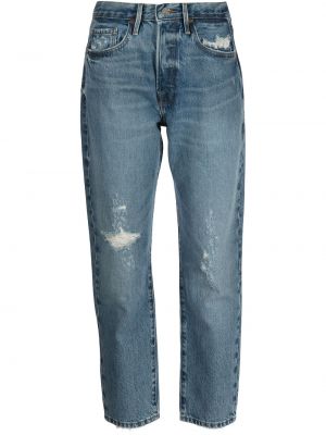 Modré džíny s vysokým pasem Frame