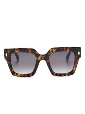 Ochelari de soare cu imagine Fendi Eyewear maro