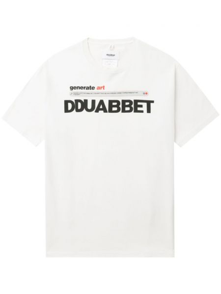 T-shirt en coton à imprimé Doublet