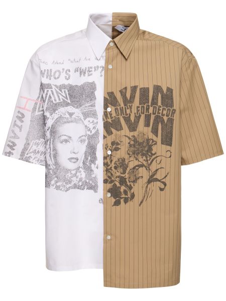 Asymetrická košeľa Lanvin biela