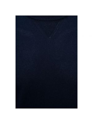 Jersey de tela jersey de cuello redondo Woolrich azul