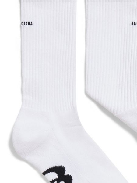 Socken aus baumwoll mit print Balenciaga weiß
