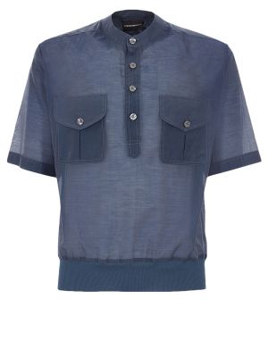 Рубашка Emporio Armani синяя